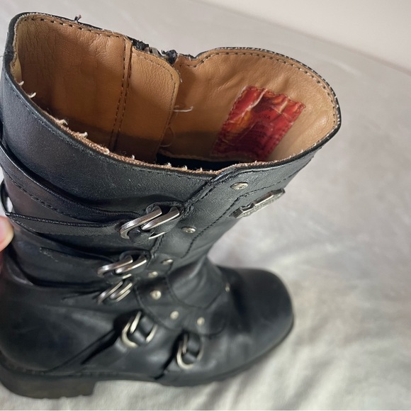 Harley Davidson Leather Motorcycle Boots - Picture 9 of 11